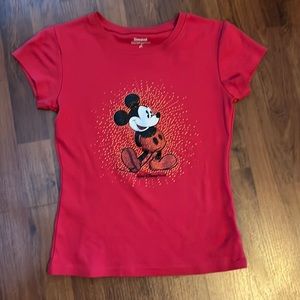 NWOT Disney Mickey glitter tee